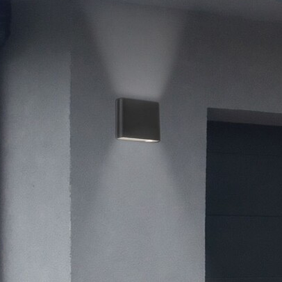 Kinkiet LAMPA ścienna NESNA 7951 Rabalux elewacyjna OPRAWA prostokątna LED 10W 3000K IP54 czarna
