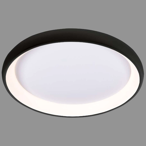 LAMPA wisząca ALESSIA 5280-840RP-BK-3 Italux metalowa OPRAWA okrągła LED 40W 3000K zwis pierścień ring czarny