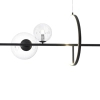 Wisząca lampa belka Orion MP0084-L90 Step LED 8W 3000K bańki szklane czarna