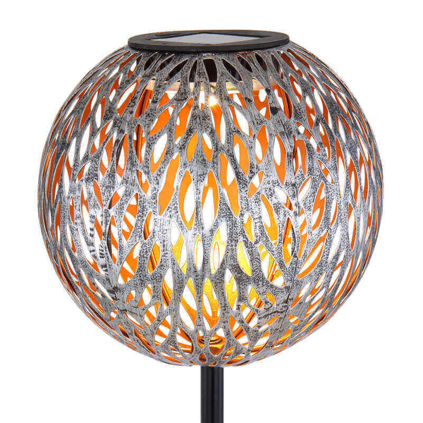 Słupek ogrodowy Solar 33626 Globo LED 0,06W 3000K ażurowy IP44 srebrna