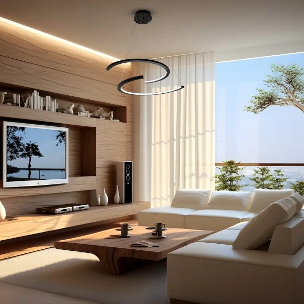 Designerski żyrandol DOUBLEMOON ML1178 LED 30W 4000K czarna