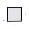 Natynkowa lampa sufitowa Flat LED 6W 3000K czarny plafon do jadalni