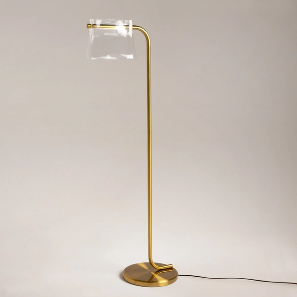 Stojąca lampa Cabaret MOD170FL-L8BS3K LED 8W 3000K mosiądz przezroczysty