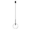 Skandynawska lampa wisząca Sphere 7848 salonowy zwis szklany czarny