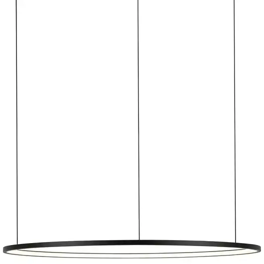 Ringowa wisząca lampa czarna LED 99W 4000K pierścienie potrójne neutralna SLD/000011/4000/B/L
