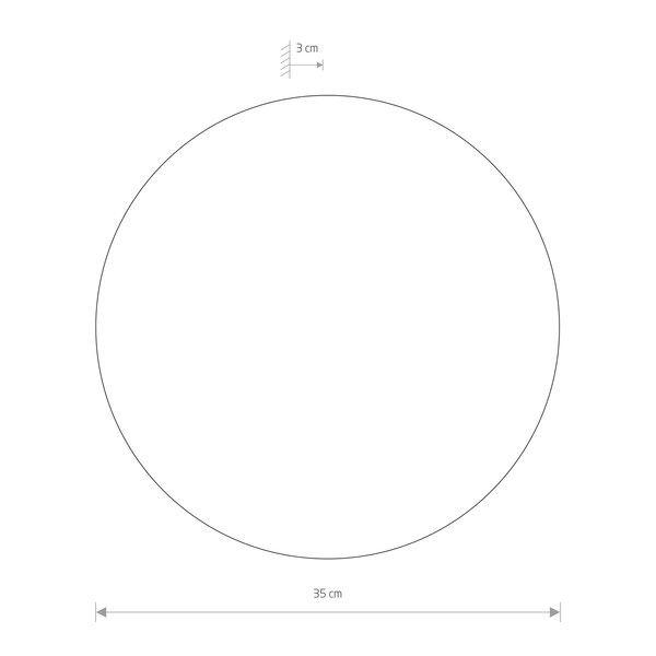 Lampa ścienna Ring 10353 Nowodvorski LED 13W 3000K circle brązowa