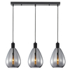Wisząca lampa na belce Zulo PND-27812-3-BK-SG Italux do jadalni czarna