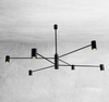 LAMPA sufitowa DAKATA 5638 Shilo metalowa OPRAWA tuby czarne