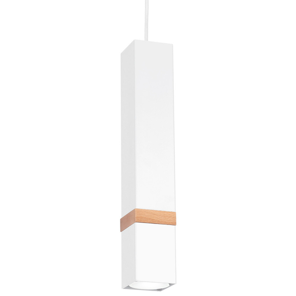 LAMPA wisząca VIDAR MLP5408 Milagro metalowa OPRAWA prostokątny ZWIS skandynawski biały