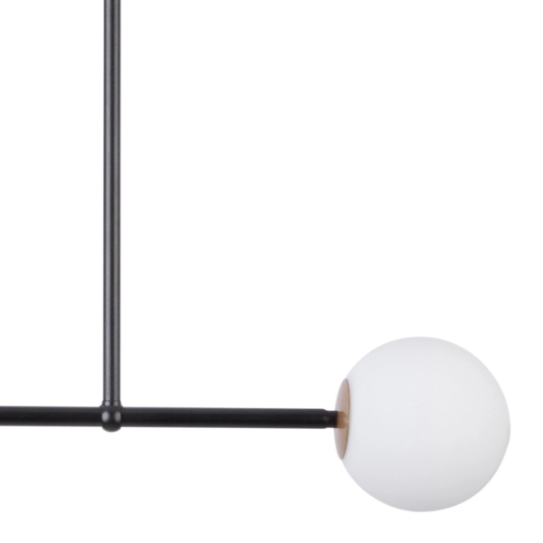 Sufitowa LAMPA industrialna GAMA 33192 Sigma metalowa OPRAWA kule balls natynkowe molekuły sticks loftowe czarne