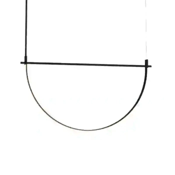 Wisząca lampa VICTORIA czarna P0686 1xLED 30W 3000K geometryczna