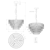 Żyrandol do salonu ORIENT R13473006 glamour chrom przezroczysty