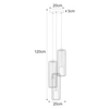 Lampa wisząca Gabia K-4937 na okrągłej podsufitce czarna złota