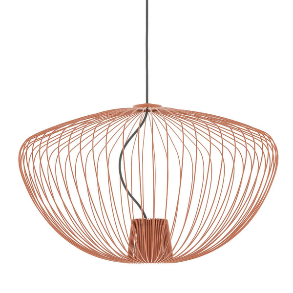 Metalowa lampa wisząca PUMPKIN 11495 druciana terakota