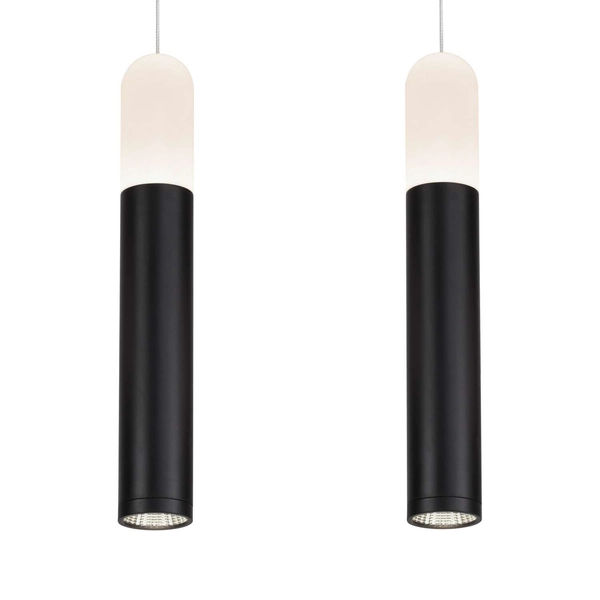 LAMPA wisząca FANO LP-8012/3P Light Prestige metalowa OPRAWA listwa LED 30W 3000K zwis tuby czarne białe