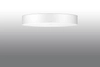 Sufitowa LAMPA abażurowa SL.0815 okrągła OPRAWA plafon materiałowy biały