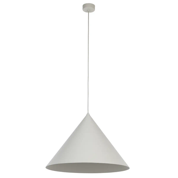 Metalowa lampa zwis CONO 10061 stożkowa nad stół beżowy