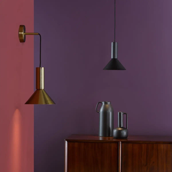 Loftowa lampa wisząca Ragnar RAG0122 do jadalni stożek czarny