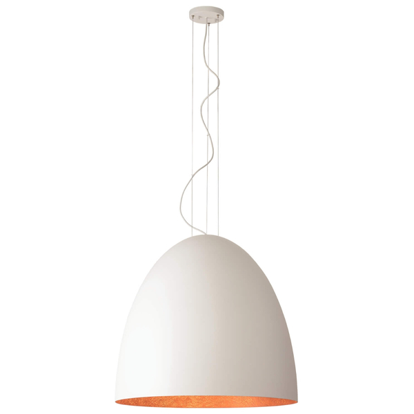 Nowoczesna lampa wisząca Egg 10325 Nowodvorski do przedpokoju biała 