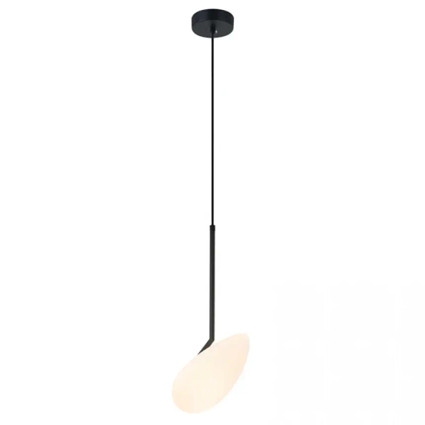 Wisząca lampa nowoczesna 20254 LED 5W 3000K szklana biały czarny