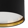 Okrągły plafon Bilbao 3432 TK Lighting okrągły salonowy czarny złoty