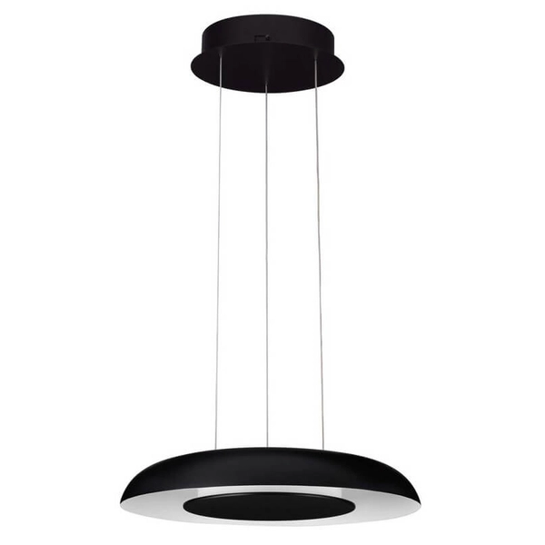 Wisząca lampa okrągła CAPINOTA LE44795 LED 24W 2700-4000K do salonu czarny biały