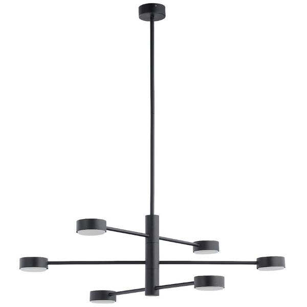 Sufitowa LAMPA regulowana ORBIT 7946 Nowodvorski industrialne molekuły sticks do jadalni czarne