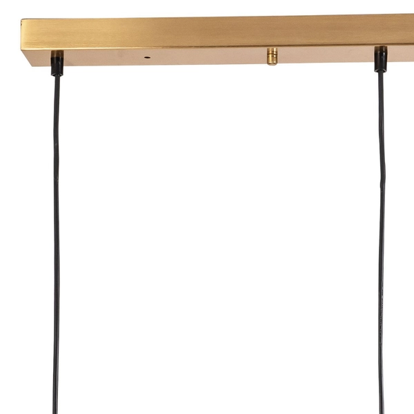 Abażurowa LAMPA wisząca HIRA 318565 Polux druciana kaskada do sypialni złota czarna