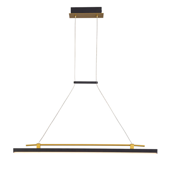 Wisząca lampa Merlot PND-54638F-16W-3K-BK-GD Italux LED 16W 3000K czarny złoty