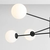 Loftowa lampa sufitowa Homme 1090PL_K1 Aldex szklane kule do salonu czarne białe