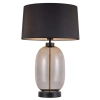 Stołowa lampa do salonu Amur LP-919/1T smoked przydymiona czarny