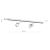 Szynoprzewód 1-fazowy Tracer 4045 TK Lighting listwa metalowy czarny