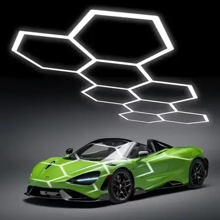 Geometryczny plafon Hexagon HEX-565-Y9-V11-PS1 LED 230W 4000K IP54 biały