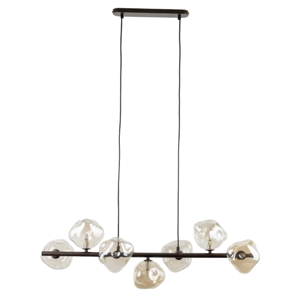 Lampa wisząca do gabinetu Lava Brown 11033 szklane kule brązowy