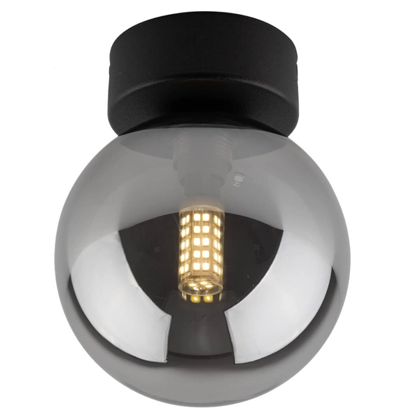 Kinkiet ścienny do przedpokoju Estera 10255 bubble grafitowa czarna