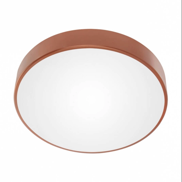 sufitowa Cleo LAMPA okrągła 137623691903 TEAM metalowa OPRAWA plafon różowe złoto biały