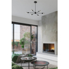 Minimalistyczny żyrandol salonowy SL.1021 lampa czarna