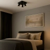 Punktowa podsufitowa lampa Yorli 73084 tubki kwadrat czarny