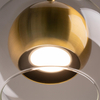 Zwisająca lampa Ros MOD227PL-01BS Maytoni pojedyncza mosiądz przezroczysta