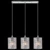 Wisząca lampa sypialniana 5010/3 8C kryształowa chrom