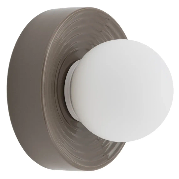 Ścienna lampa kula CLAY 11750 do salonu szklana biała brąz