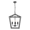 Łańcuchowa wisząca lampa Fionn FIO0422 metalowa vintage czarna