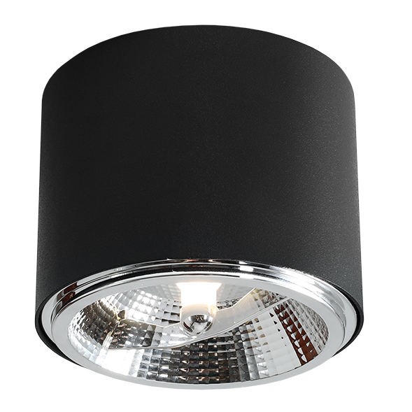 Okrągły downlight BOT 1047PL_G Aldex metalowy plafon czarny