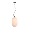 Owalna lampa wisząca Rues PND-64536D-L-BL-OPA Italux czarny biały