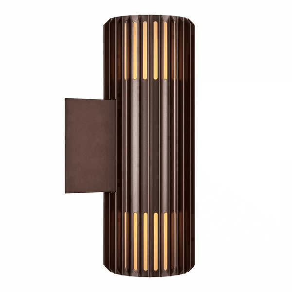 Elewacyjna lampa na ścianę tuba ALUDRA 2418121261 IP54 brązowy