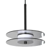 Szklana wisząca lampa Casy LP-3176/1P L SM LED 8W CCT przydymiona czarny