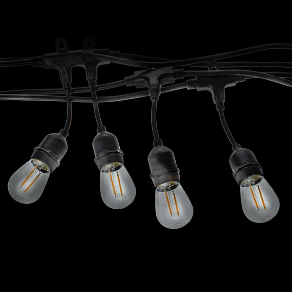Girlanda z żarówkami filamentowymi 10 LED 15W 10m ciepła