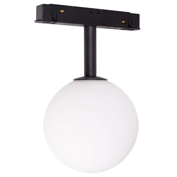 Szynowa magnetyczna lampa do systemu Dali M0016D LED 5W 3000K kula czarny