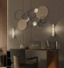 Kinkiet LAMPA ścienna FLORENCE W0241 okrągła szklana glamour chrom przezroczysta OUTLET