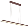 LAMPA wisząca COCONUT A0010-311 Candellux belka OPRAWA metalowa LED 28W 4000K zwis listwa brązowa